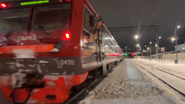 Электропоезд ЭД4М-0439 ”Кософар” сообщением Кострома-Новая-Ярославль. смотреть онлайн