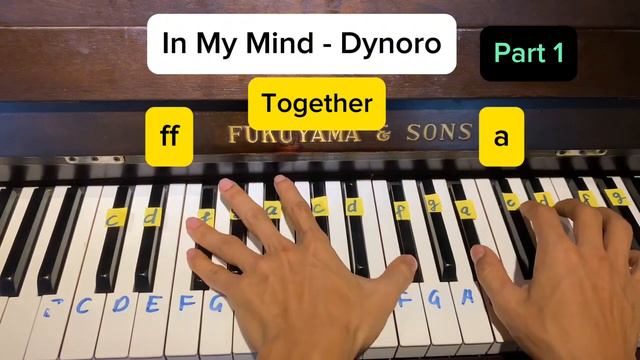 in my mind - easy piano tutorial - dynoro & gigi d'agostino | Piano lesson 2 смотреть онлайн