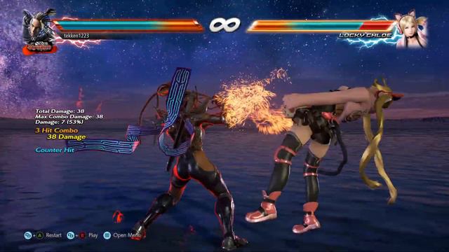 Tekken 7 Master Raven Combo (CH 4, 1)