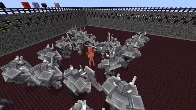 Mutant Skeleton Vs All Mobs In Minecraft X100 - Mob Battle