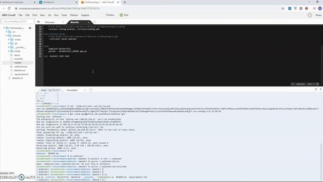 Creating a Simple Docker Application using AWS Cloud9 смотреть онлайн