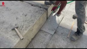 Монтаж натурального гранита на смесь ARENA RepairMaster R300 (55 МПа).