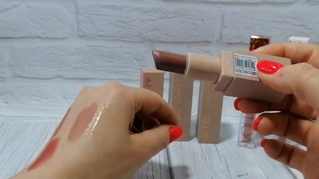 88__Свотчи помад, блесков от STELLARY. смотреть онлайн