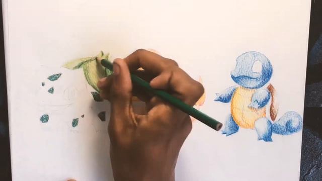 DRAWING POKEMON FIRE RED/LEAF GREEN STARTERS - Speed drawing with Lyra osiris aquarell смотреть онлайн
