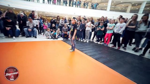 Данилочкина Вика вс Максимов Сергей | Hip Hop 5-7 1/4 | Танцы в Марьино 02/17 смотреть онлайн
