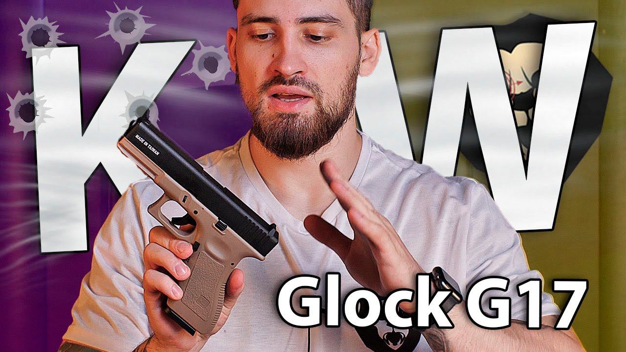 Страйкбольный пистолет KJW Glock G17 (6 мм, CO2, GBB, Tan) видео обзор смотреть онлайн
