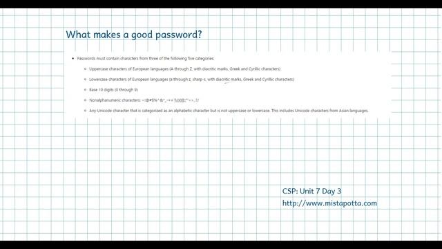 CS Principles - Unit 7 Day 3: Keys and Passwords смотреть онлайн