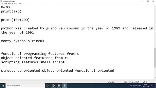 PYTHON tutorials || Demo - 1 || by Mr. Mohan Reddy On 10-02-2020 смотреть онлайн