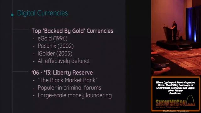 ShowMeCon 302 Where Cypherpunk Meets Organized Crime The Shifting Landscape of Underground Economie смотреть онлайн