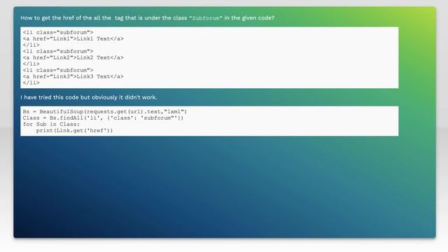 Getting the href of a tag which is in li смотреть онлайн