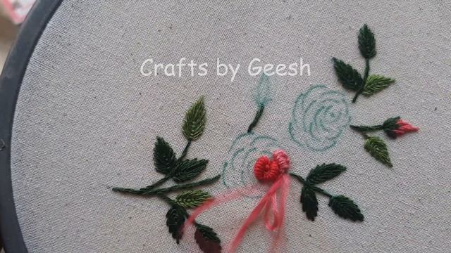 Cast on stitch rose - Brazilian Dimensional Hand embroidery for beginners Lesson 35 смотреть онлайн
