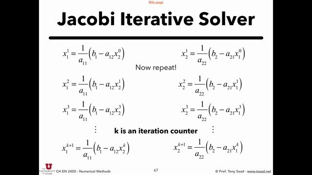 08.2. Iterative Solver - Part 1 - Jacobi смотреть онлайн