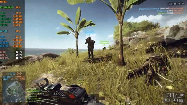 Battlefield 4: Multiplayer | i5-7500 | GTX 1060 6GB | 2K Ultra Settings смотреть онлайн