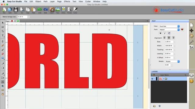 Easy Cut Studio Create Stencil Lettering With Stencil Bridge