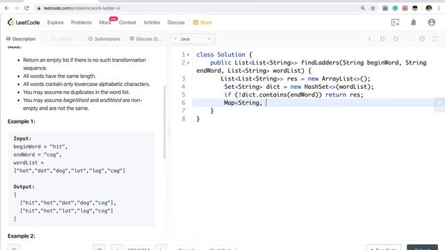 LeetCode 126. Word Ladder II Explanation and Solution смотреть онлайн