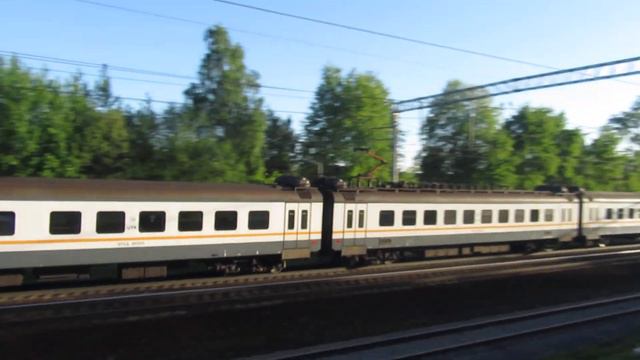 Электропоезд ЭП2Д-0012 ЦППК станция Нара 17.05.2019 смотреть онлайн