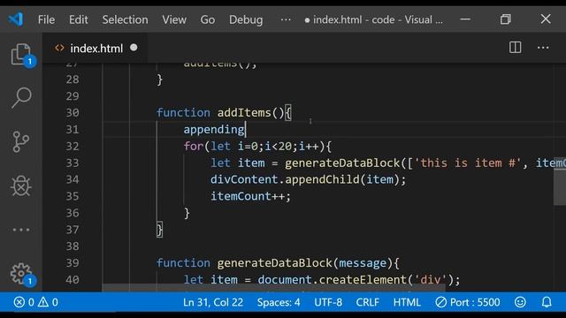 Infinite Scrolling in a Web Page using JavaScript смотреть онлайн