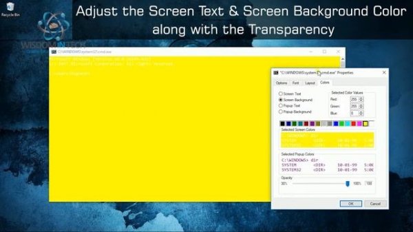 Lets make the Command Prompt black and white window colorful!