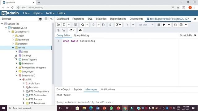 sql drop смотреть онлайн