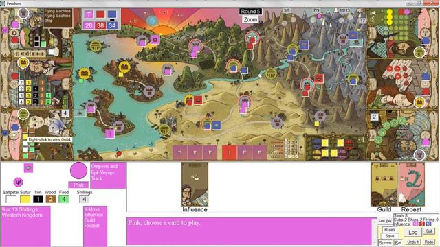 FEUDUM: Sample 3-Player Game смотреть онлайн