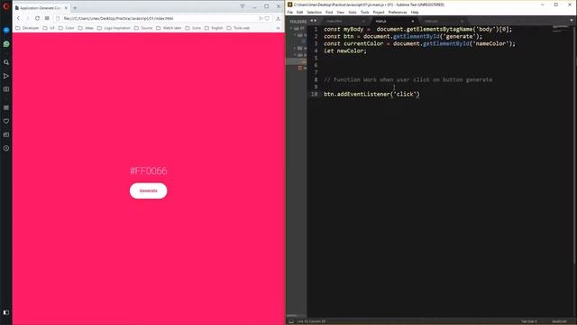 Build application generate color code by javascript смотреть онлайн