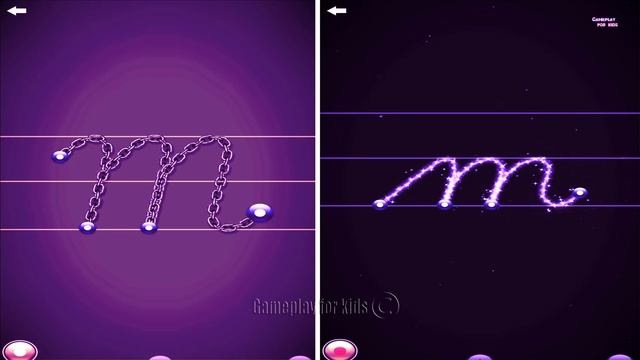 Cursive Alphabet Handwriting For Kids - Upper And Lowercase Letters With LetterSchool ABCDEFGH Vide