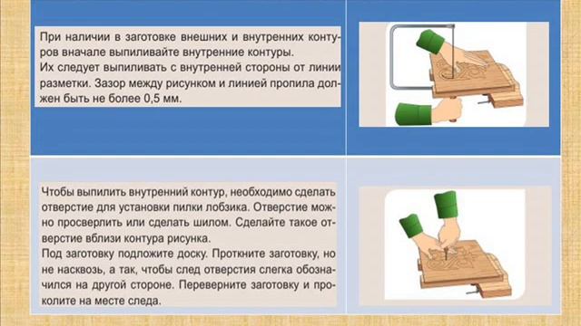 5-класс. Художественный труд. Художественное выпиливание изделий криволинейной формы по внешнему и смотреть онлайн