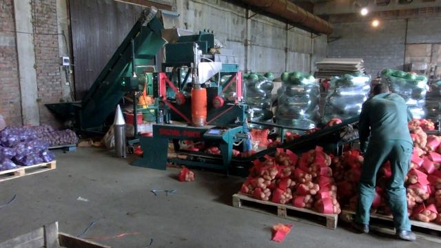 Упаковочная машина МС24 для Овощей (Сетка рукав с лентой) смотреть онлайн