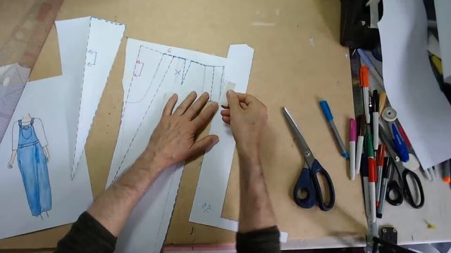 Моделирование комбинезона брюки с запахом. Modelado de enterizo смотреть онлайн