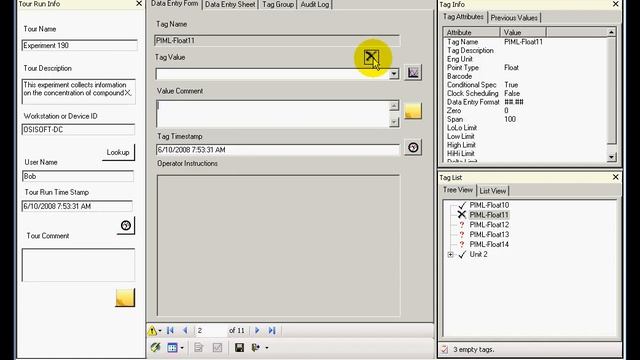 OSIsoft: Example Manual Logger tour run on the pc. v2.2 смотреть онлайн