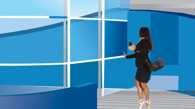 Business woman dancing ballet with her hand purse and a smart phone смотреть онлайн