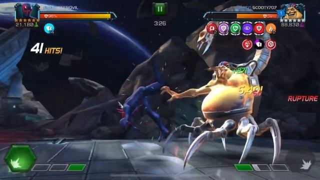 Mcoc S29 war 10 | Node 52 BOSS | 6r3 spider-man 2099 vs 6r3 mojo смотреть онлайн