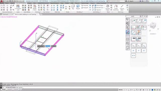 Advance Steel - How to create claddings on a roof opening смотреть онлайн