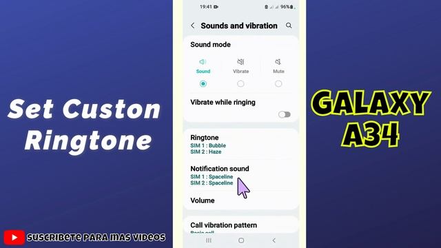 Set Custom Ringtone || Ringtone Settings Samsung Galaxy A34 {SM-A346E} смотреть онлайн