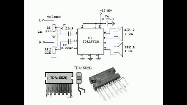 Устраняем хлопки в колонках. Amplifier TDA1552Q. смотреть онлайн