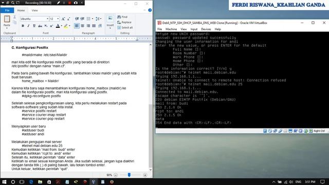Konfigurasi dan Instalasi Mail Server di Debian 8 смотреть онлайн