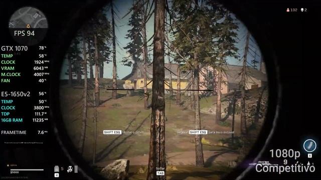 CoD Warzone | Xeon E5-1650v2 OC + GTX 1070 8GB смотреть онлайн