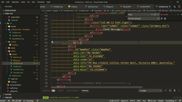 #24 html template convert into vue app part-5 | Blog,Contact & Portfolio Page Setup смотреть онлайн