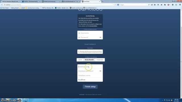 OwnCloud 7 Server Setup Windows 7 смотреть онлайн