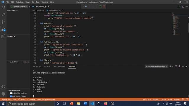 Dominando Python: Validaciones en Calculadora Básica смотреть онлайн