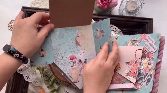 Альбом «Мороженка» с pop up элементами / Скрапбукинг / Scrapbboking