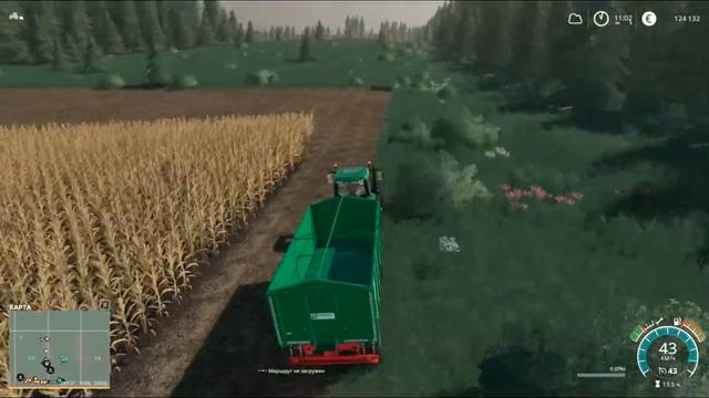 #16 -Убираем кукурузу, готовим место под застройку - Карта No Man's Land - FS19 - Timelapse смотреть онлайн