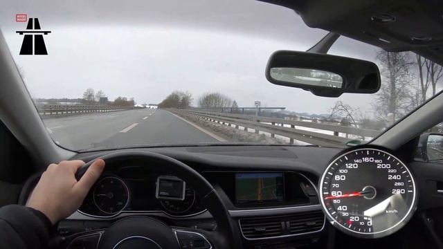 ?  2014 AUDI A4 2.0 TDI ACCELERATION & TOP SPEED ON GERMAN AUTOBAHN