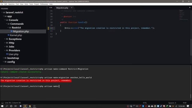 Laravel - Restrict/Block Artisan Commands смотреть онлайн