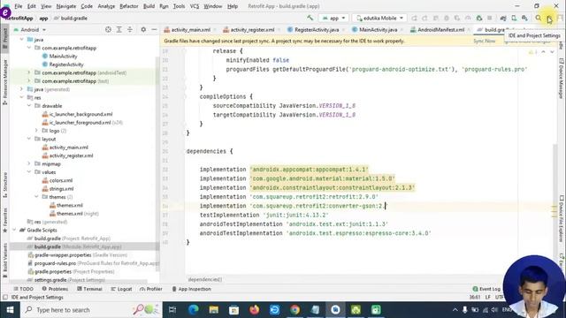 How to Connect and use Retrofit in android studio | retrofit android tutorial in Hindi 2022 |edutik смотреть онлайн