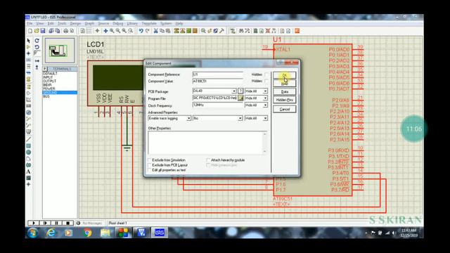 Interfacing Of LCD With 8051 Microcontroller | Hardware Board | Keil | Proteus