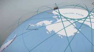 ТРЕКИ САМОЛЁТОВ НАД ЮЖ. ПОЛЮСОМ!