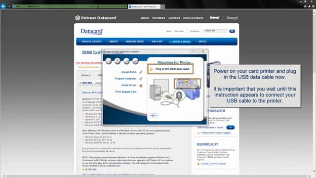 Installing the Printer Driver SD and CD Series Card Printers смотреть онлайн