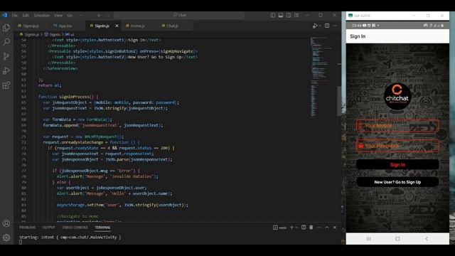 React Native - Chat Application - Sign In смотреть онлайн