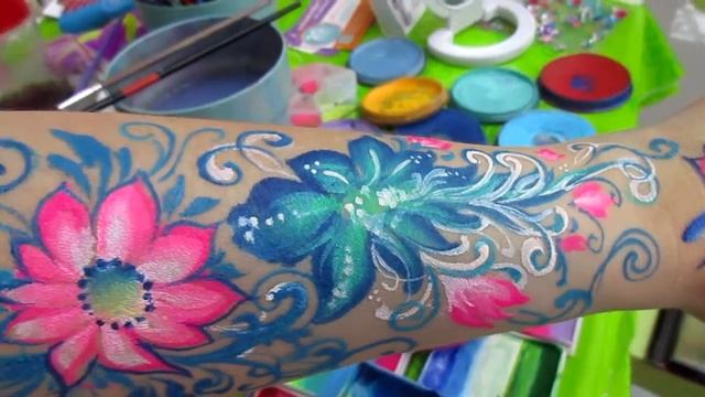 аквагрим на руке рисуем. смотреть онлайн